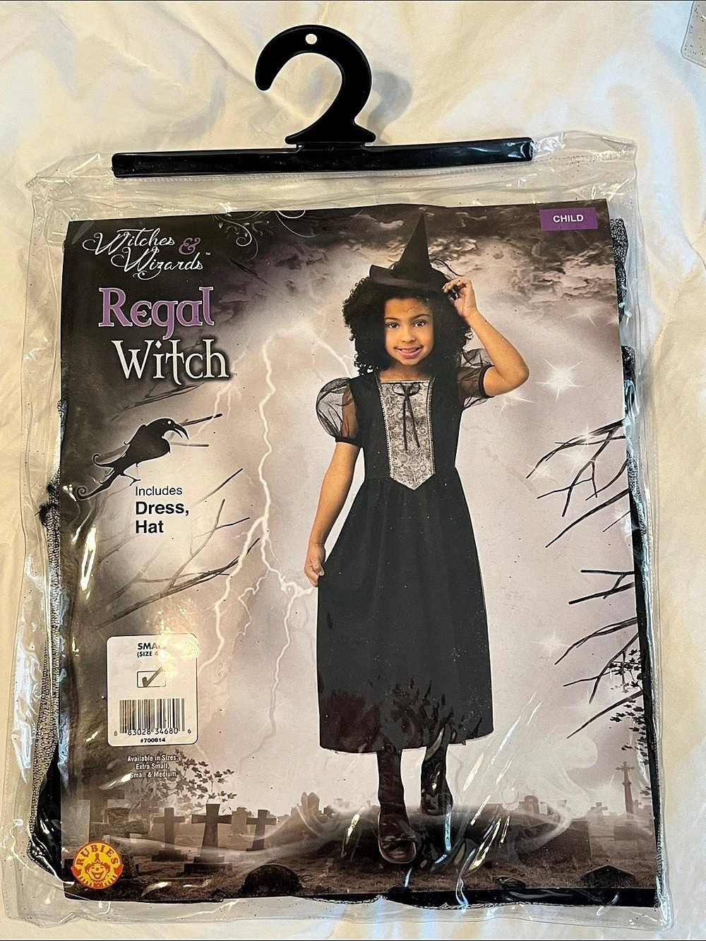 Rubie's Regal Witch Girls Small Halloween Costume NWT12